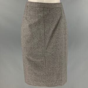 NO BRAND Size 4 Grey Heather Pencil Skirt